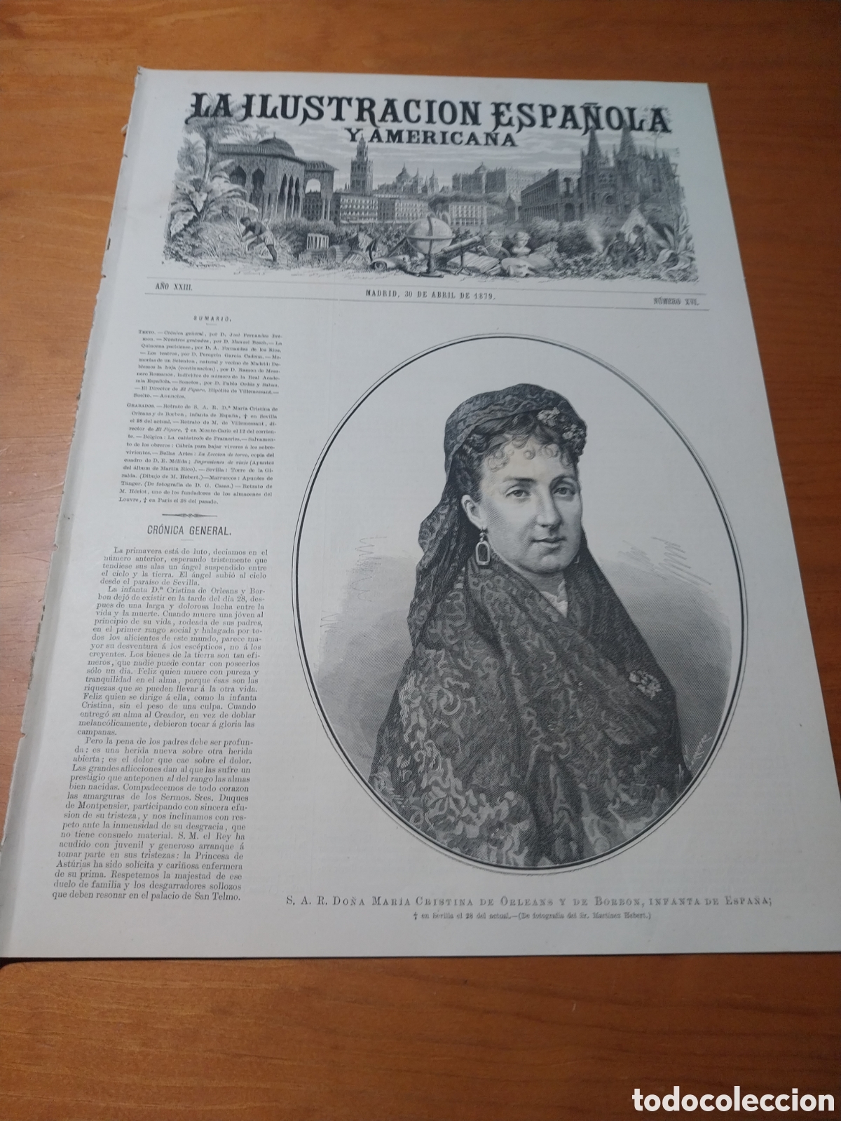 Coleccionismo de revistas y peri&oacute;dicos: REVISTA 1879 LA LECCION DE TOREO. TORRE DE LA GIRALDA SEVILLA.APUNTES DE TANGER.RECUERDOS DE SEVILLA