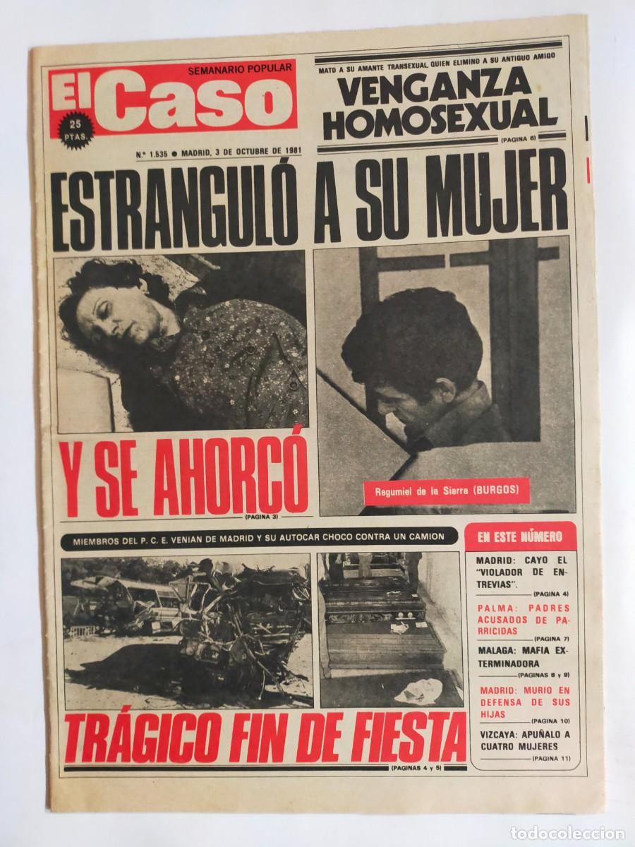 Coleccionismo de revistas y peri&oacute;dicos: PERIODICO &rdquo;EL CASO&rdquo; SEMANARIO DE SUCESOS N&ordm; 1535 - A&Ntilde;O 1981