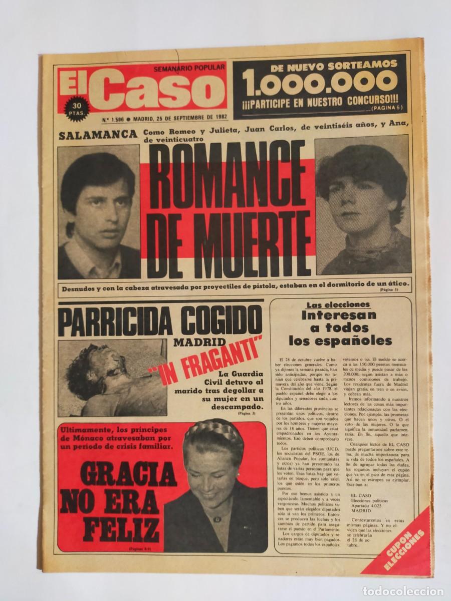 Coleccionismo de revistas y peri&oacute;dicos: PERIODICO &rdquo;EL CASO&rdquo; SEMANARIO DE SUCESOS N&ordm; 1586 - A&Ntilde;O 1982