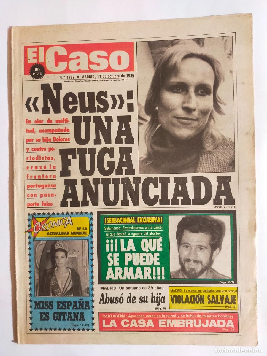 Coleccionismo de revistas y peri&oacute;dicos: PERIODICO &rdquo;EL CASO&rdquo; SEMANARIO DE SUCESOS N&ordm; 1797 - A&Ntilde;O 1986