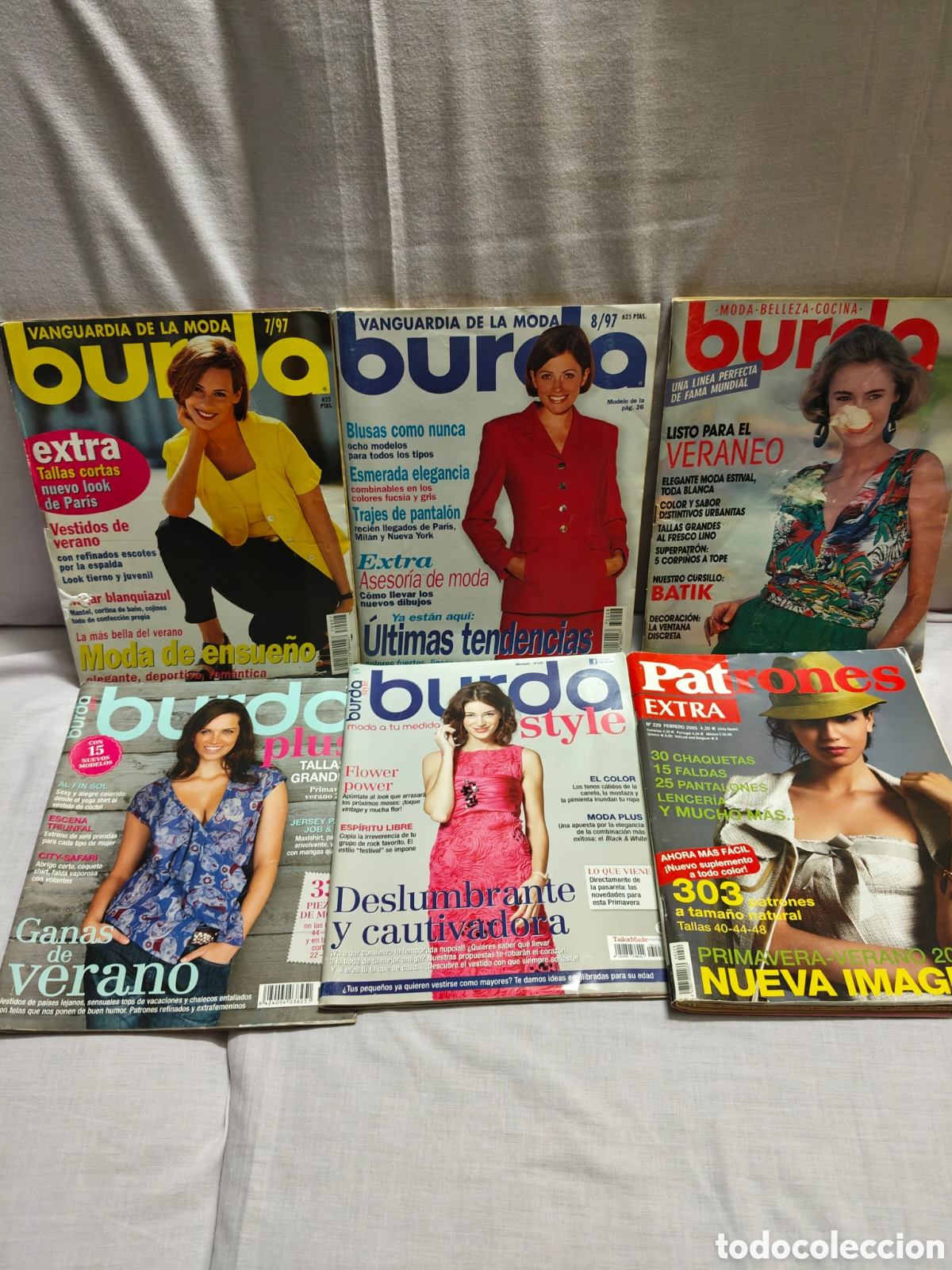 Coleccionismo de revistas y peri&oacute;dicos: 6 Revistas de moda y patrones, Burda y Patrones