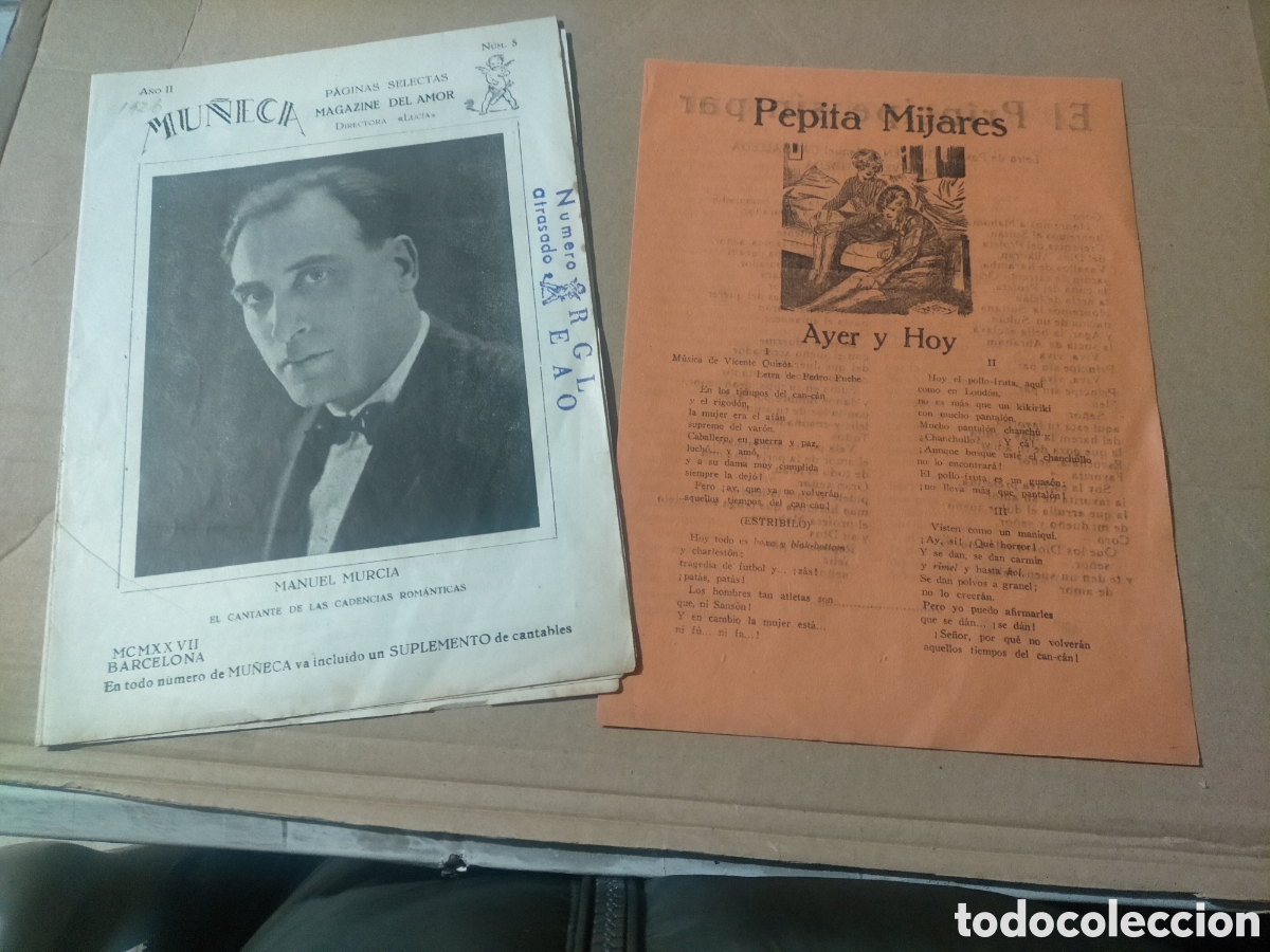 Coleccionismo de revistas y peri&oacute;dicos: Mu&ntilde;eca Pepita Mijares
