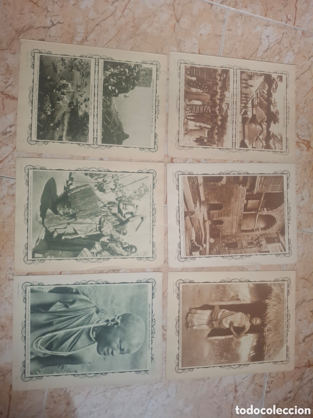 Coleccionismo de revistas y peri&oacute;dicos: PORTAFOLIOS FOTOGRAFICOS DE PANORAMAS PINTORESCOS DE AFRICA, DE LOS A&Ntilde;OS 30-