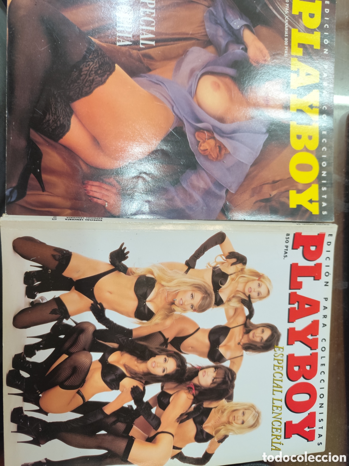 Coleccionismo de revistas y peri&oacute;dicos: Lote 4 ejemplares revista Erotica edici&oacute;n coleccionista Playboy especial lenceria