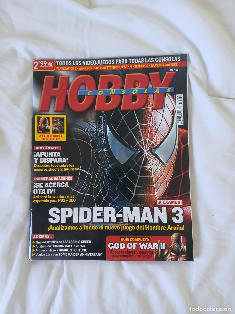 Collezionismo di Riviste e Giornali: Ejemplar de la revista Hobby Consolas n&uacute;mero 188, con Spider-Man 3 en portada. - Incluye an&aacute;lisis d
