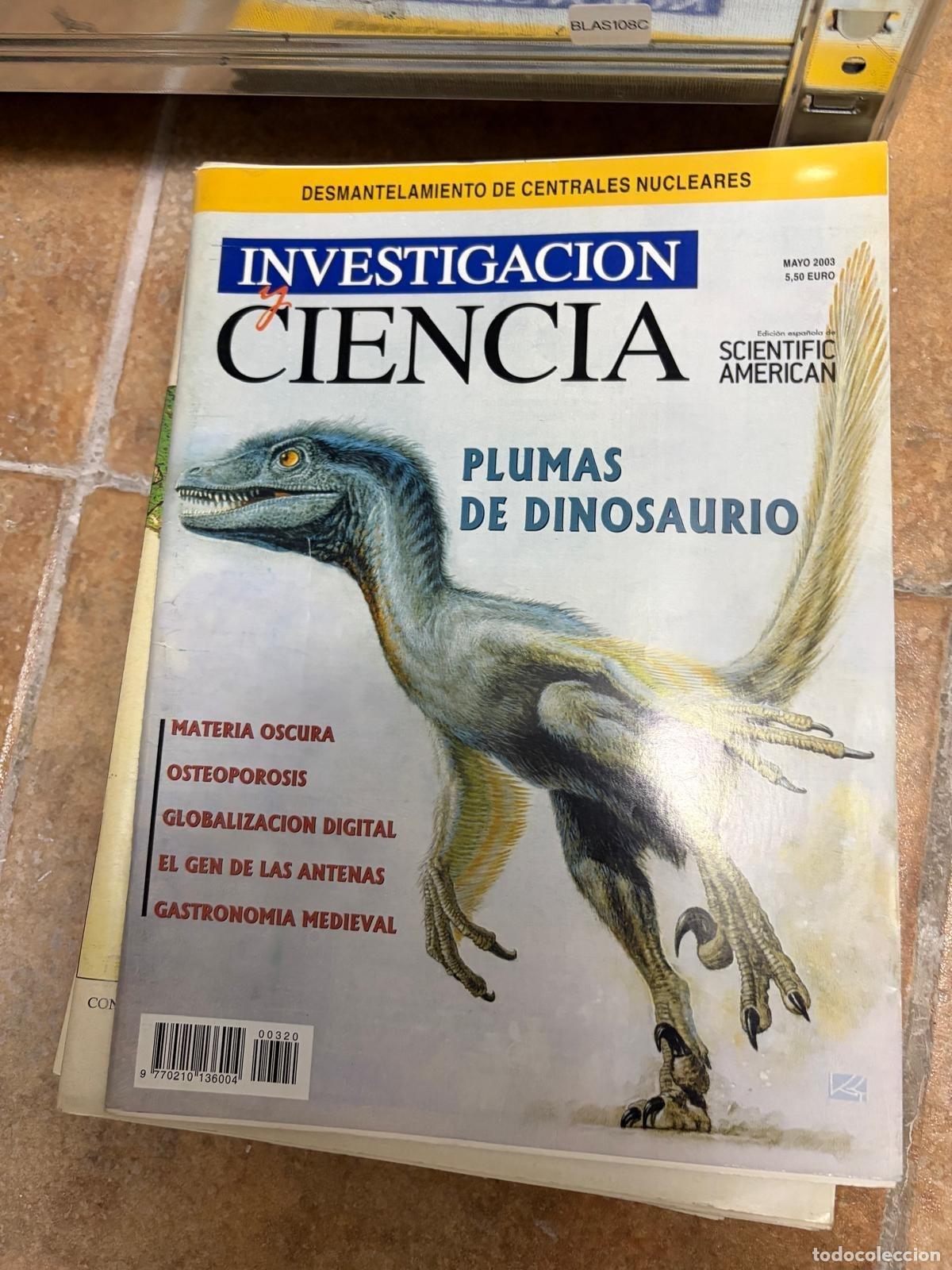 Coleccionismo de revistas y peri&oacute;dicos: BLAS108C REVISTA INVESTIGACION Y CIENCIA MAYO 2003 PLUMAS DE DINOSAURIO