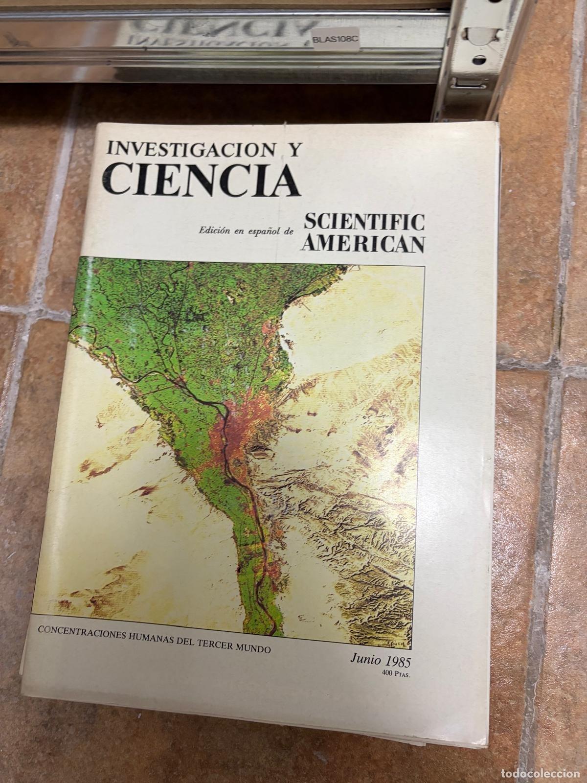 Coleccionismo de revistas y peri&oacute;dicos: BLAS108C REVISTA INVESTIGACION Y CIENCIA JUNIO 1985 CONCENTRACIONES HUMANAS
