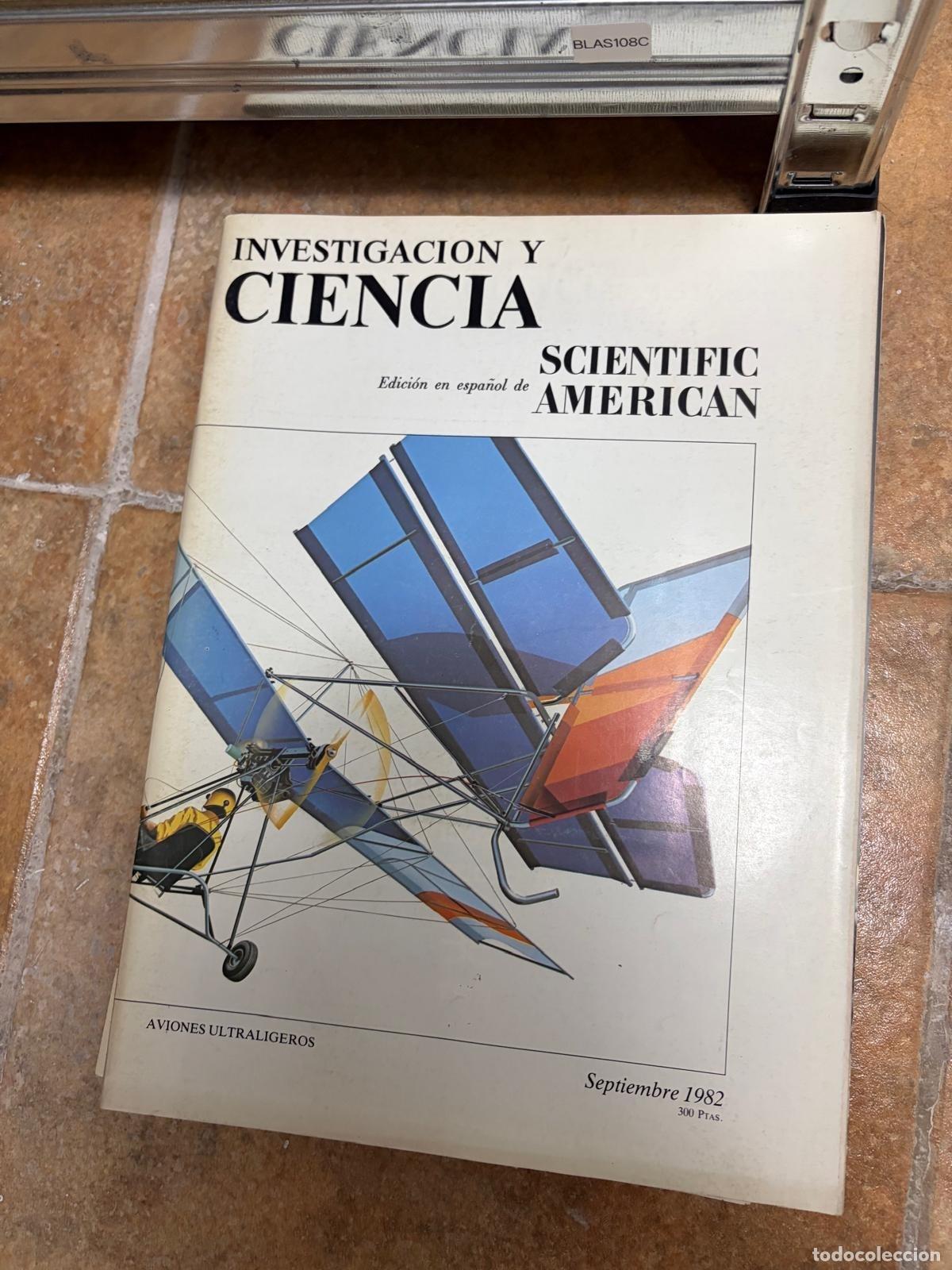 Coleccionismo de revistas y peri&oacute;dicos: BLAS108C REVISTA INVESTIGACION Y CIENCIA SEPT 1982 AVIONES ULTRALIGEROS