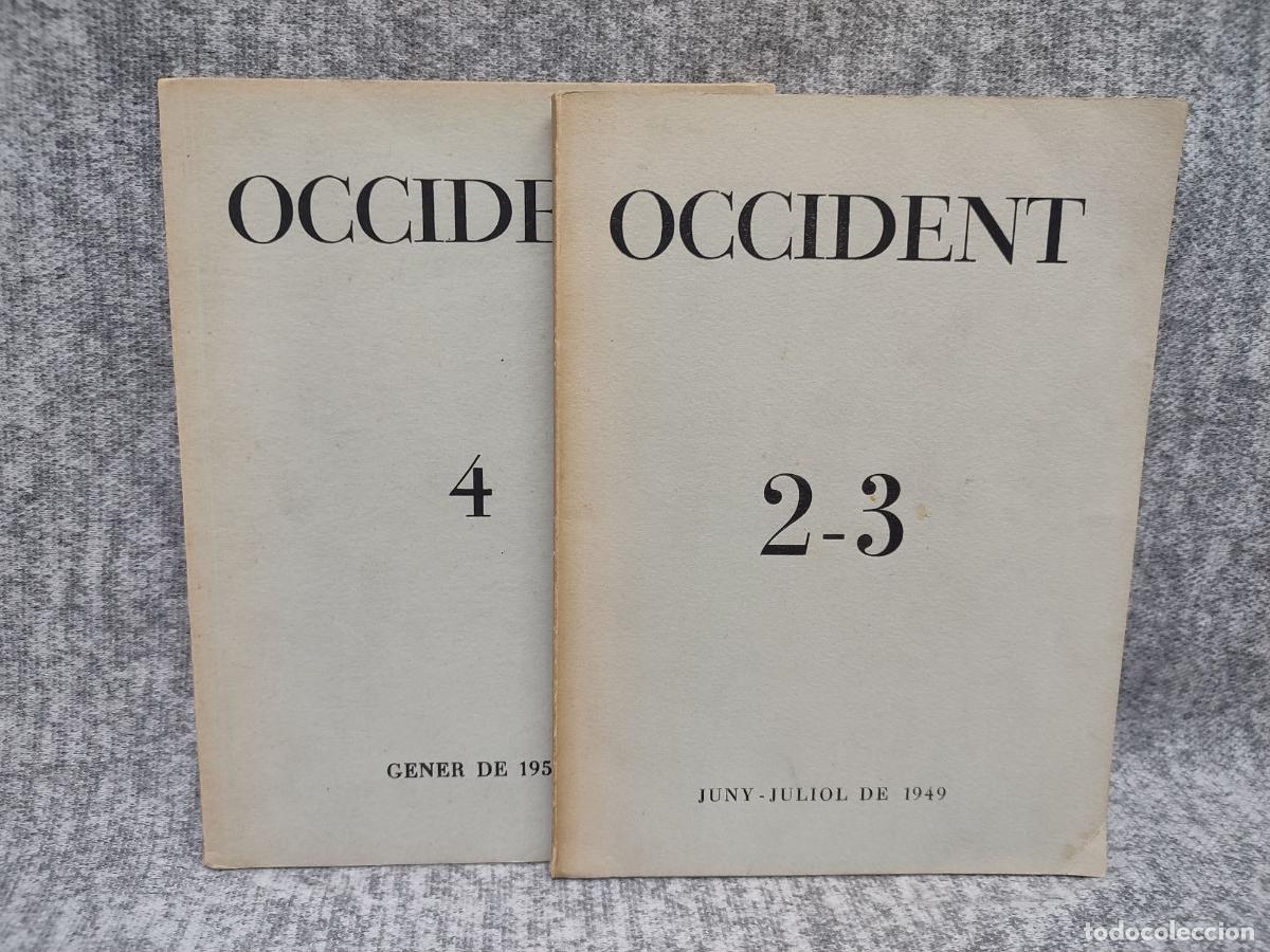 Coleccionismo de revistas y peri&oacute;dicos: REVISTA OCCIDENT. NUMS. 2/3 Y 4. 1949-1950
