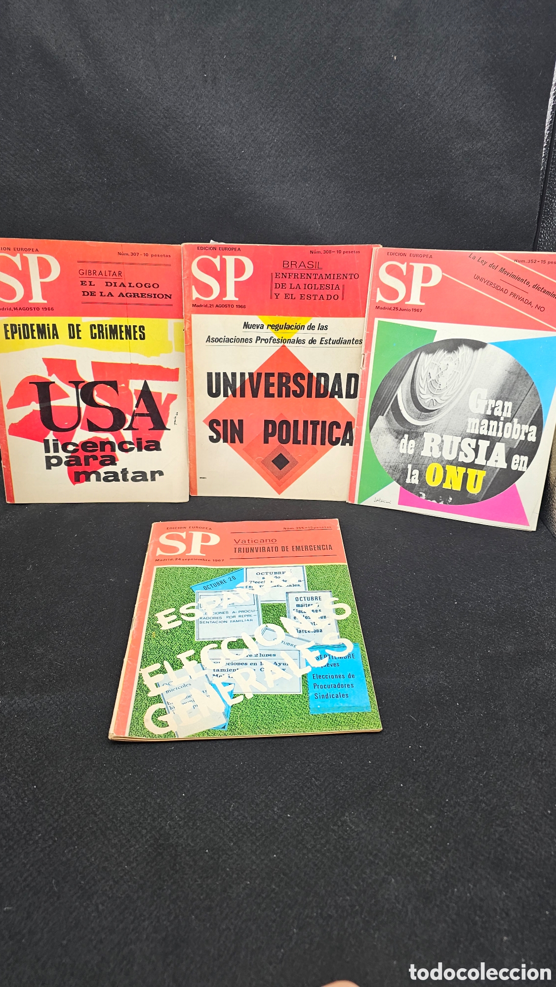 Coleccionismo de revistas y peri&oacute;dicos: Antigias revistas pol&iacute;tica SP 1966 /67