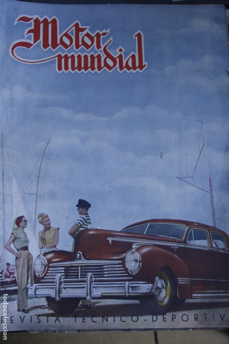Coleccionismo de revistas y peri&oacute;dicos: revista MOTOR MUNDIAL N&ordm; 40 LUBE BIANCHI INVICTA BILBAO NASH MOTOS AUTOS 1947