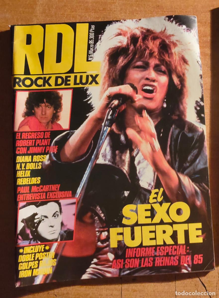 Coleccionismo de revistas y peri&oacute;dicos: ROCK DE LUX RDL N&ordm; 5 TINA TURNER DIANA ROSS EL ULTIMO DE LA FILA IRON MAIDEN '85 Completa con Post