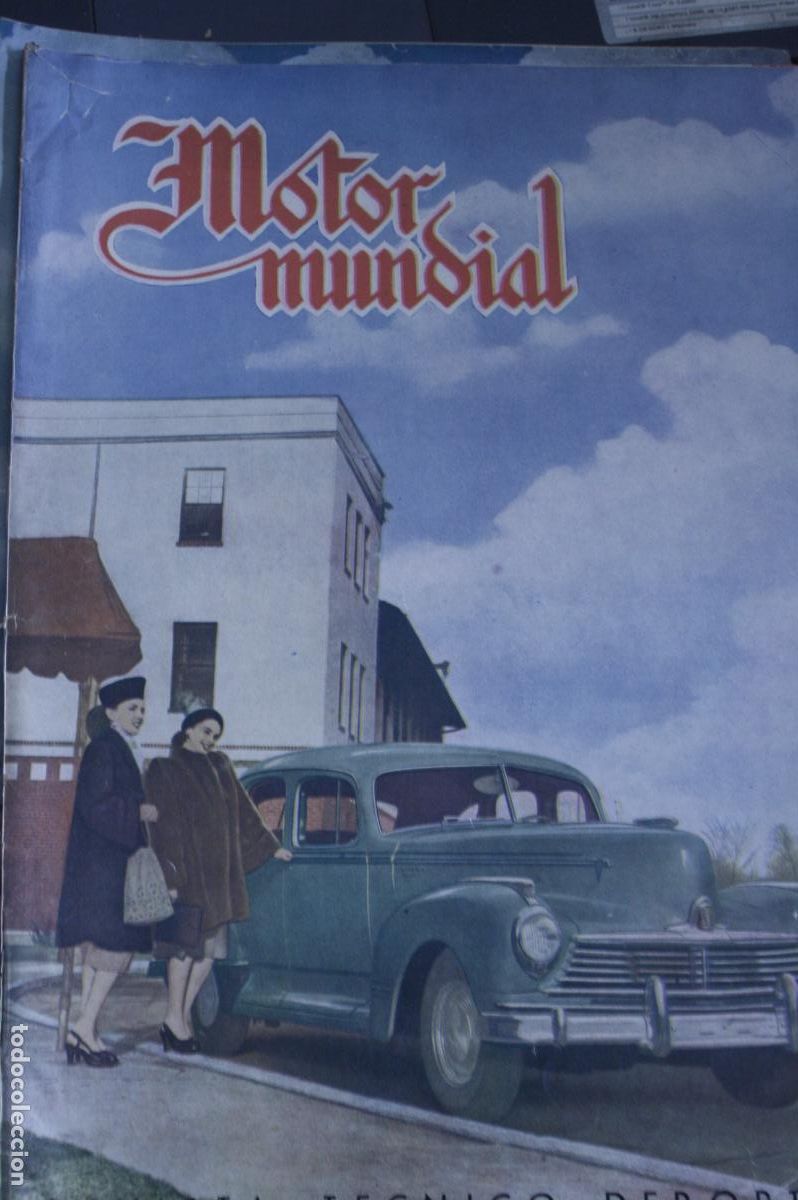 Coleccionismo de revistas y peri&oacute;dicos: revista MOTOR MUNDIAL N&ordm; 44 LUBE LAGONDA FRAZER RITA HAYWORTH IANCHI GALLEGO FERRER 1948