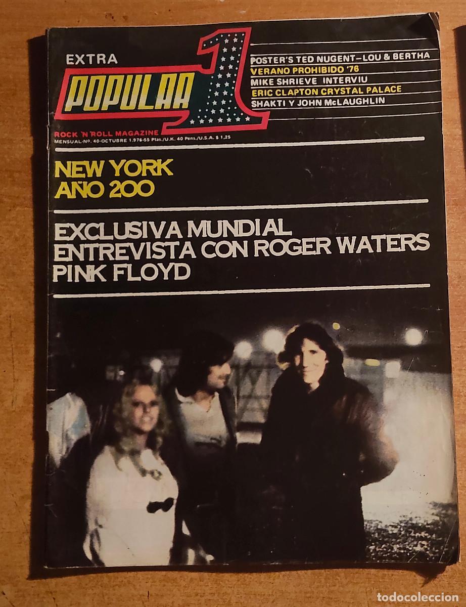 Coleccionismo de revistas y peri&oacute;dicos: POPULAR 1 N&ordm; 40 - POSTER DE TED NUGENT - 1976