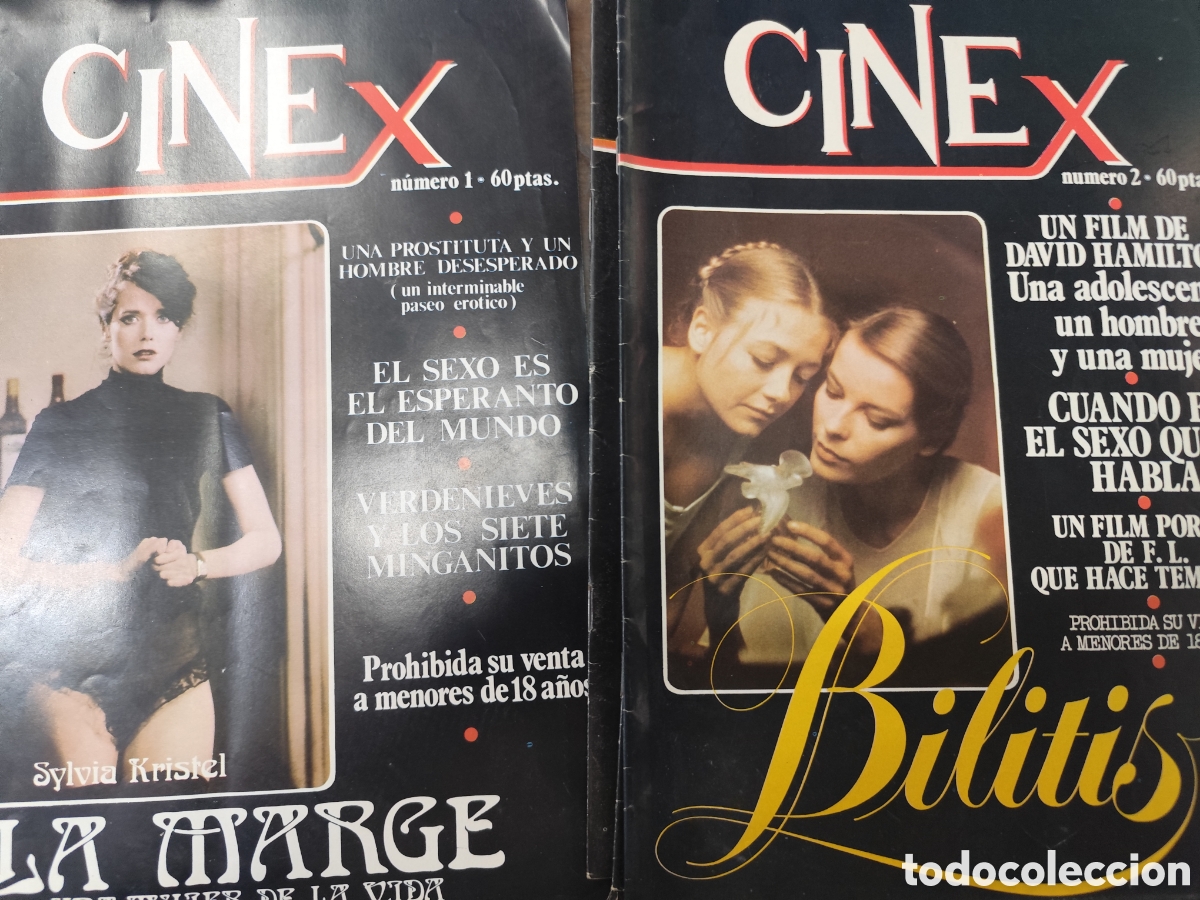 Coleccionismo de revistas y peri&oacute;dicos: Lote de 5 Revista Erotica Cine X. Del n.1 al n.5