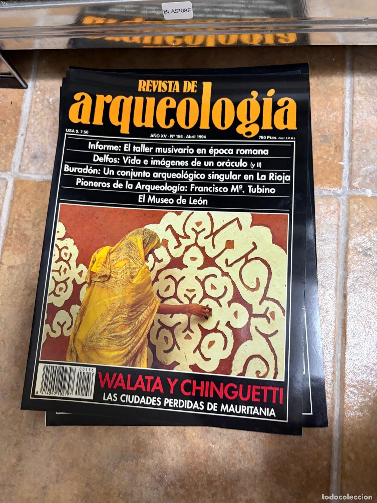 Coleccionismo de revistas y peri&oacute;dicos: BLAS108E REVISTA DE ARQUEOLOG&Iacute;A N.&ordm; 156 WALATA Y CHINGUETTI