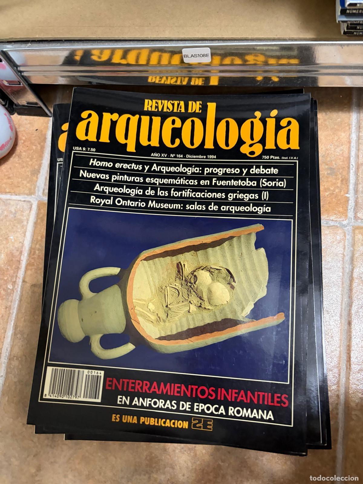 Coleccionismo de revistas y peri&oacute;dicos: BLAS108E REVISTA DE ARQUEOLOG&Iacute;A N.&ordm; 164 ENTERRAMIENTOS INFANTILES