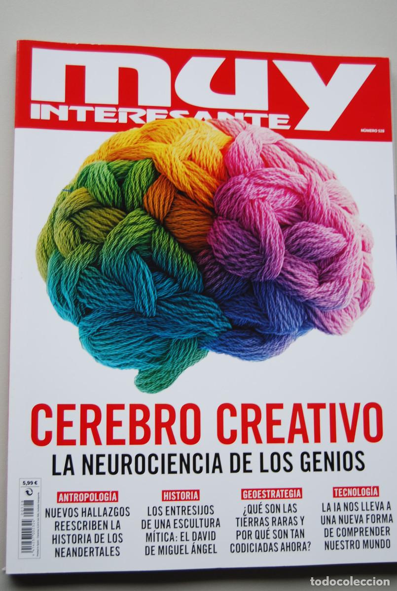 Coleccionismo de revistas y peri&oacute;dicos: MUY INTERESANTE.NUM.528-2025 : CEREBRO CREATIVO-NEANDERTALES-TIERRAS RARAS-DAVID DE MIGUEL ANGEL