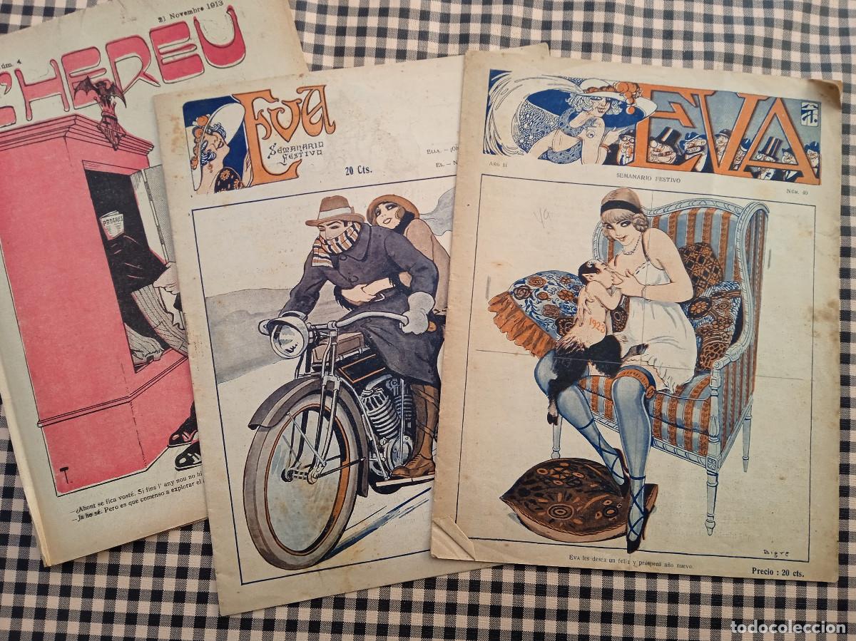 Coleccionismo de revistas y peri&oacute;dicos: lote revistas Eva, KDT, Caloyo...