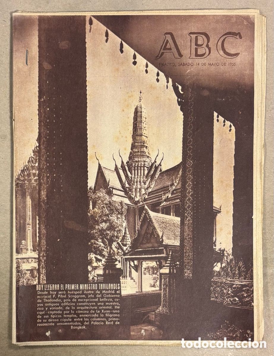 Collezionismo di Riviste e Giornali: ABC (14 MAYO 1960) PRIMER MINISTRO TAILANDIA EN MADRID, JOSELITO TORERO,..,
