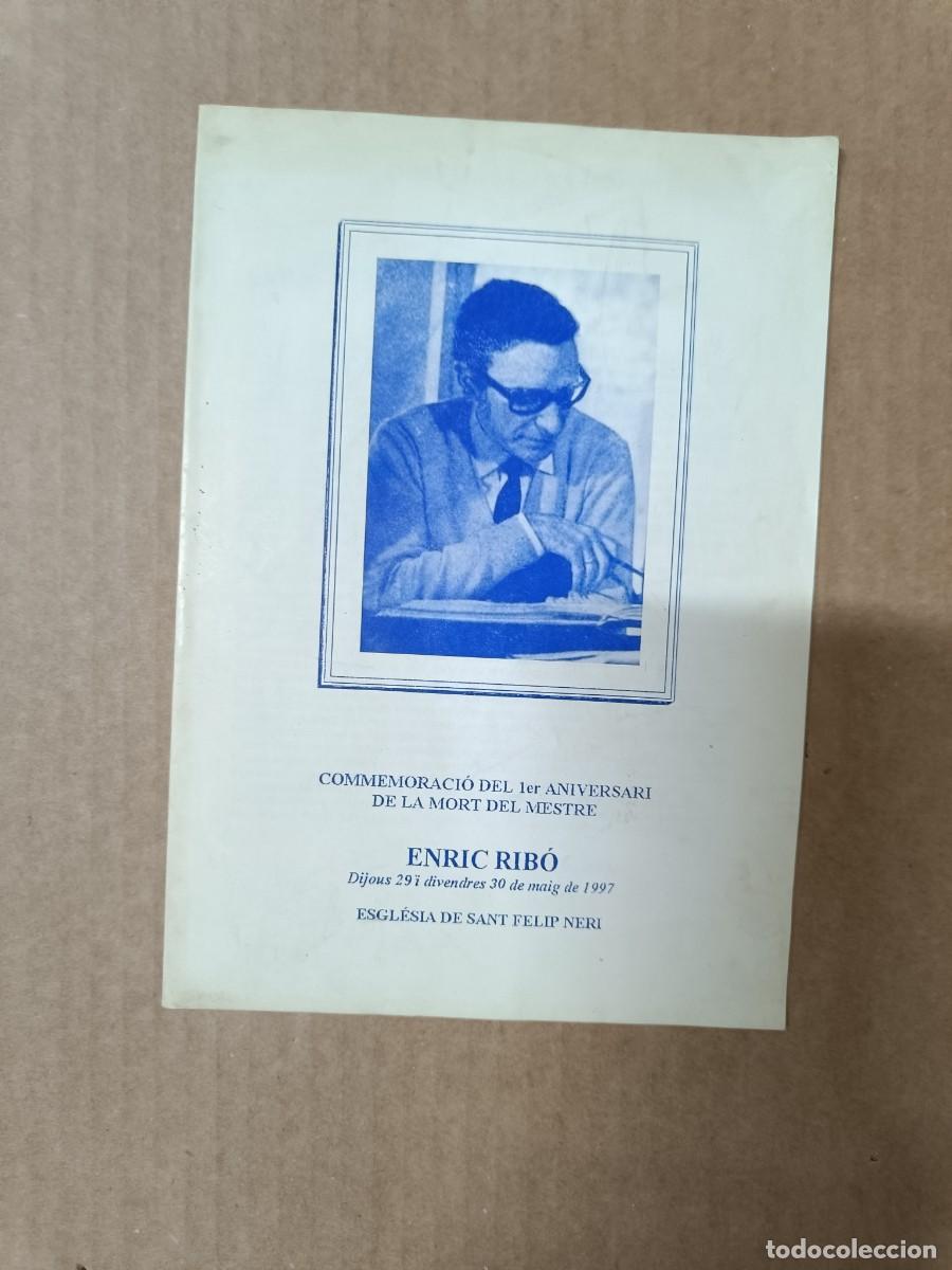Collezionismo di Riviste e Giornali: ANTIGUA REVISTA, COMMEMORACI&Oacute; PRIMER ANIVERSARI MORT ENRIC RIB&Oacute;, ESGLESIA SANT FELIP NERI, 1997 -P30