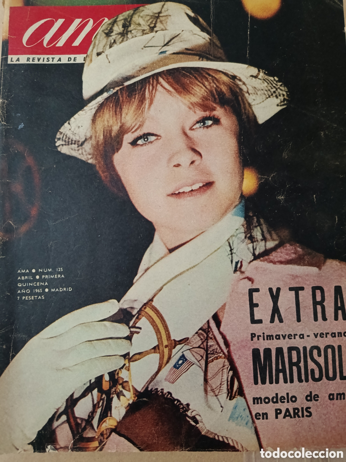 Coleccionismo de revistas y peri&oacute;dicos: Marisol revista Ama editada en Espa&ntilde;a N⁰ 125, A&ntilde;o 1965.