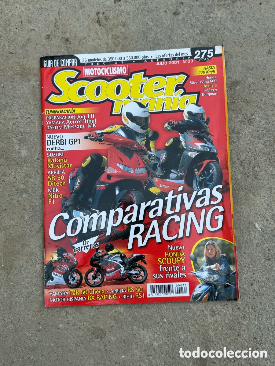 Coleccionismo de revistas y peri&oacute;dicos: Scooter man&iacute;a revista 2001
