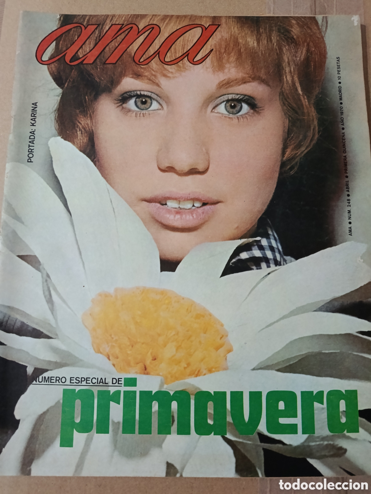 Coleccionismo de revistas y peri&oacute;dicos: Karina revista Ama editada en Espa&ntilde;a N⁰ 248, A&ntilde;o 1970.