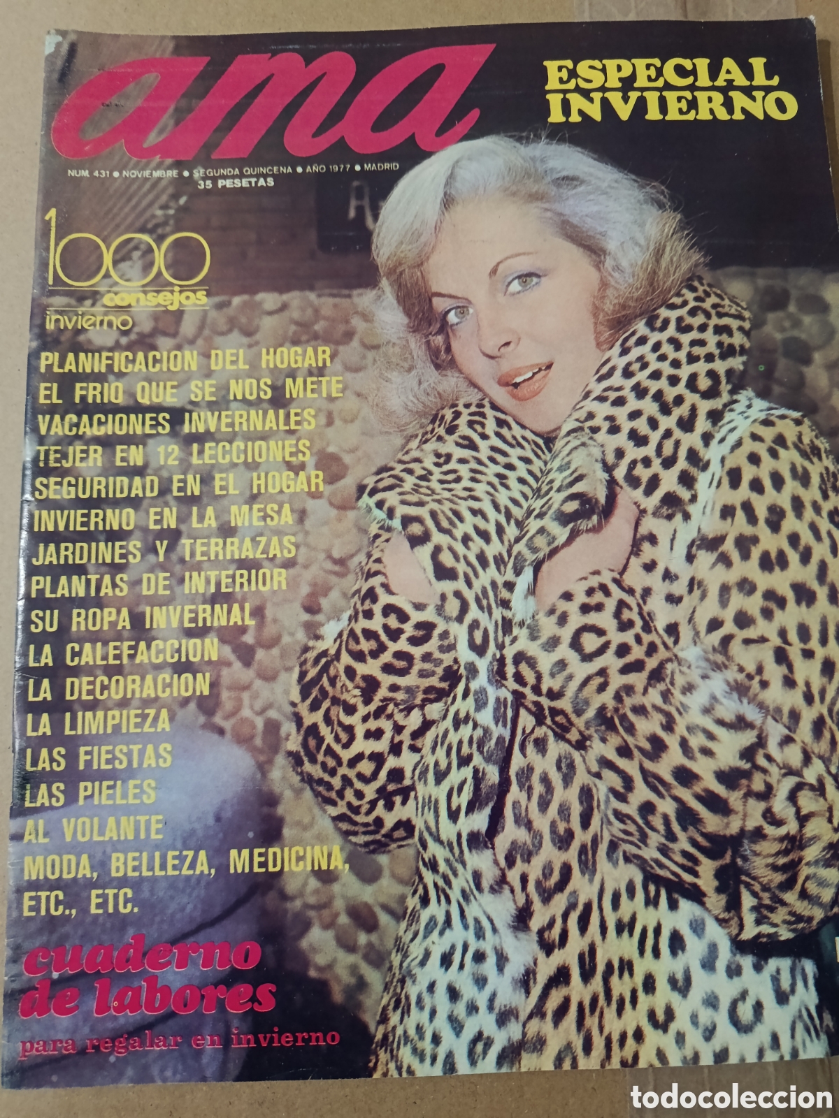 Coleccionismo de revistas y peri&oacute;dicos: Ir&aacute;n Eory revista Ama editada en Espa&ntilde;a N⁰ 431, A&ntilde;o 1977.