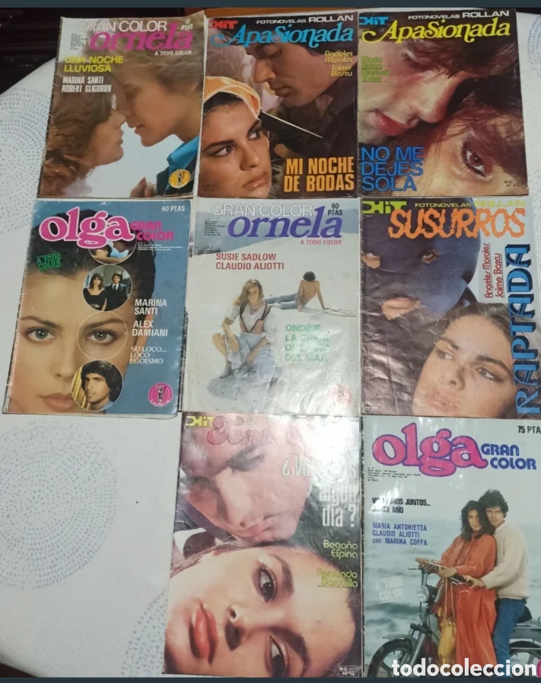 Coleccionismo de revistas y peri&oacute;dicos: ​Lote 8 Fotonovelas Vintage (A&ntilde;os 70/80) - Ornela,