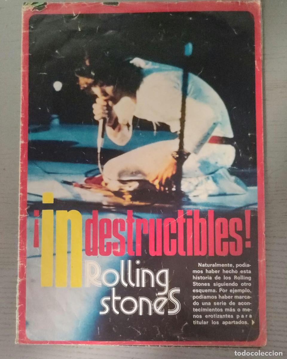 Coleccionismo de revistas y peri&oacute;dicos: 1972 ROLLING STONES: INDESTRUCTIBLES. MUNDO JOVEN - SUPLEMENTO, 1FASCICULOS COMPLETO.