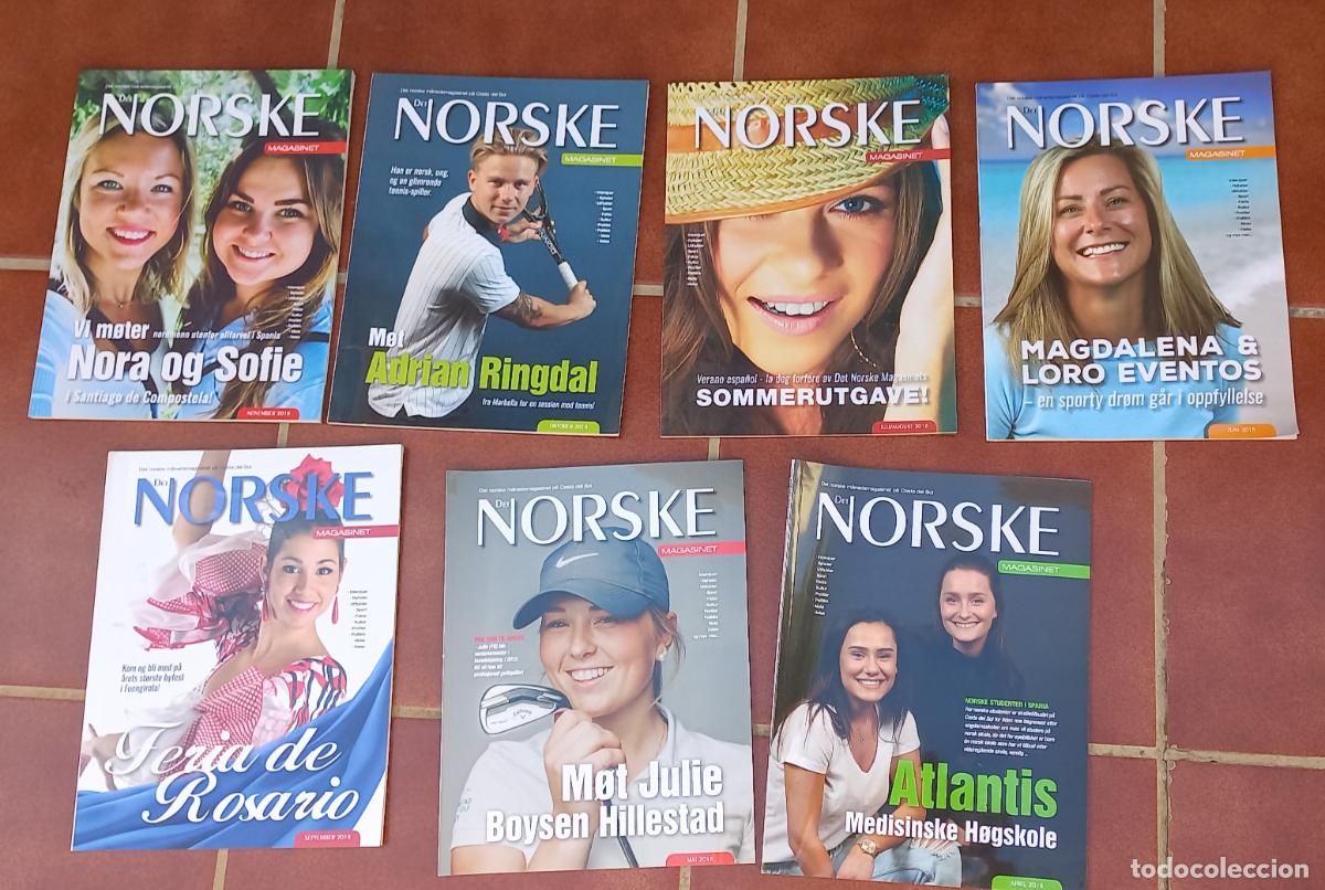 Coleccionismo de revistas y peri&oacute;dicos: Det Norske Magasinet 2018 7 n&ordm;s revista mensual de la comunidad escandinava en costa del sol, Espa&ntilde;a