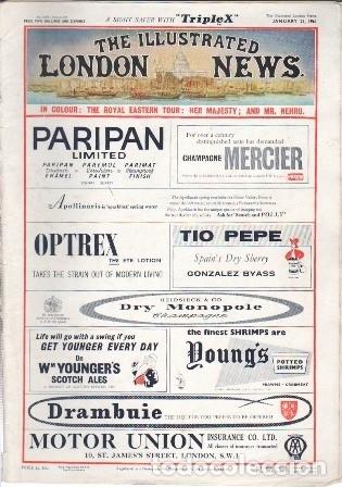 Coleccionismo de revistas y peri&oacute;dicos: THE ILLUSTRATED LONDON NEWS - JANUARY 21, 1961 - A-REV-3161