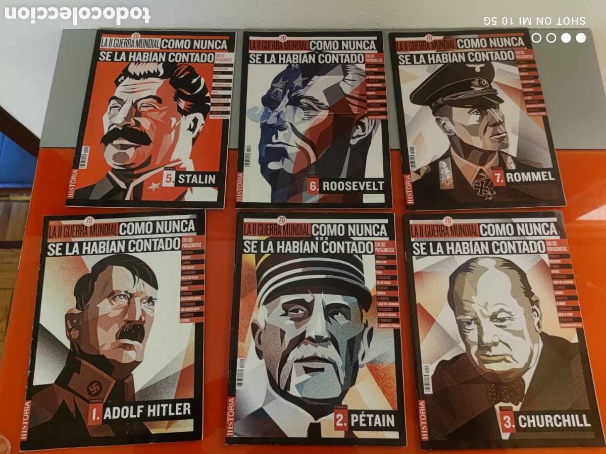 Coleccionismo de revistas y peri&oacute;dicos: Lote 6 fasc&iacute;culos &rdquo;II Guerra Mundial c&oacute;mo nunca se la hab&iacute;an contado&rdquo;- falta 1 n&uacute;mero