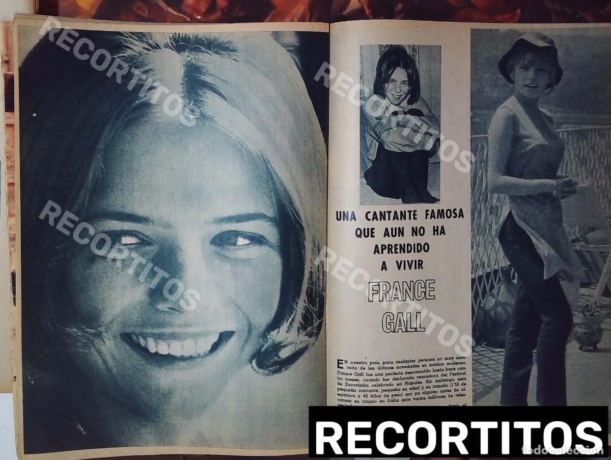 Coleccionismo de revistas y peri&oacute;dicos: france gall recorte eurovision la mu&ntilde;eca