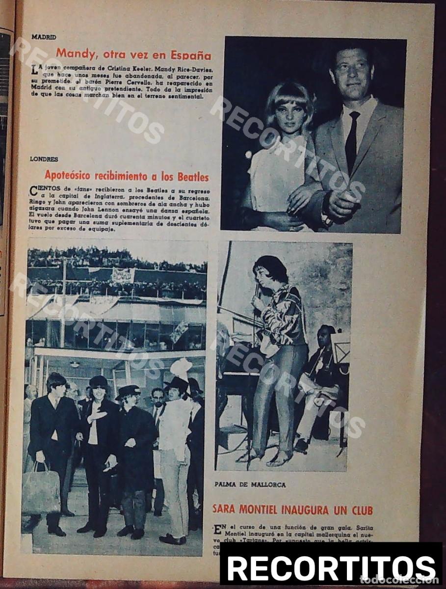 Coleccionismo de revistas y peri&oacute;dicos: sara montiel los beatles