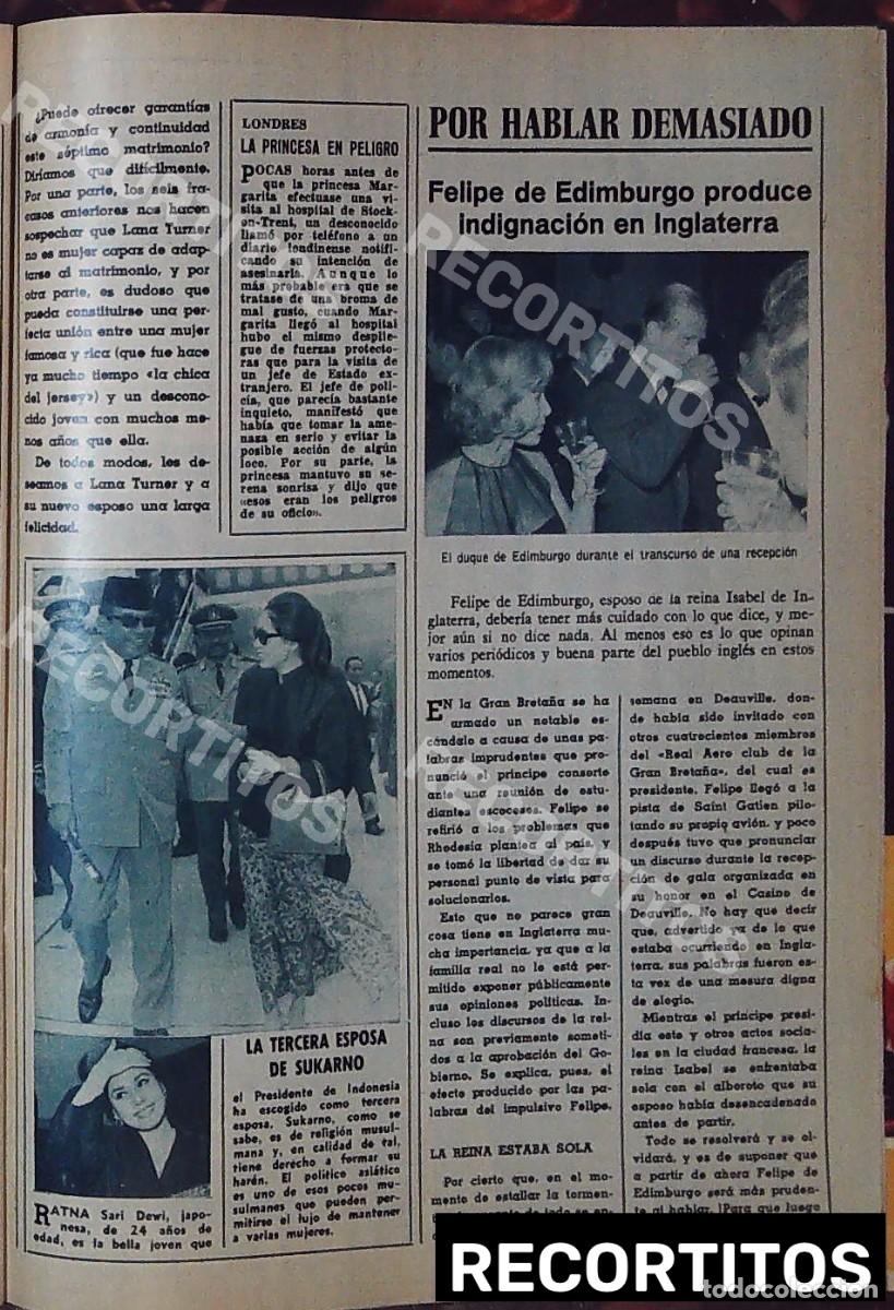 Coleccionismo de revistas y peri&oacute;dicos: ratna dewi sukarno felipe de edimburgo