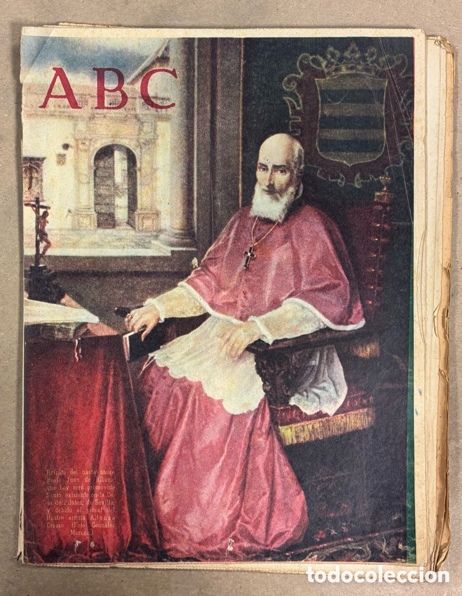 Coleccionismo de revistas y peri&oacute;dicos: ABC (11 JUNIO 1955) ESPECIAL CANONIZACI&Oacute;N DEL BEATO JUAN DE RIBERA, SANTIAGO BERNAB&Eacute;U,&hellip;