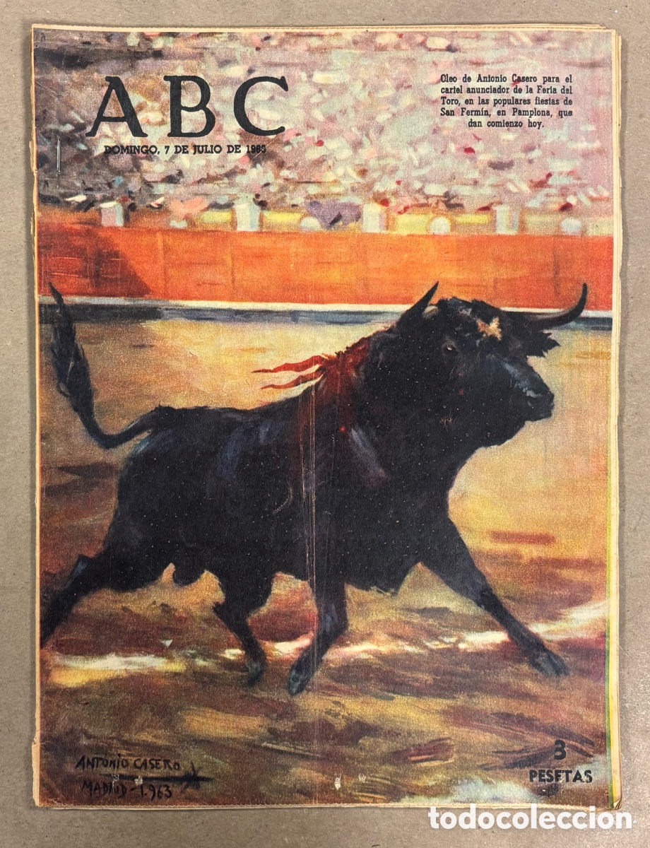 Coleccionismo de revistas y peri&oacute;dicos: ABC (7 JULIO 1963) ENTREVISTA A MARIA ROSA P&Eacute;REZ G&Oacute;MEZ MISS ESPA&Ntilde;A &lsquo;63, REUNI&Oacute;N FRANCO - HASSAN II