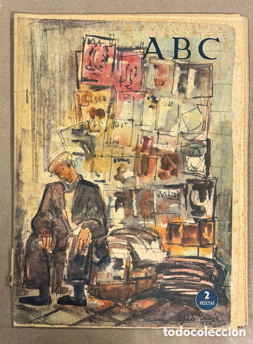 Coleccionismo de revistas y peri&oacute;dicos: ABC (3 NOVIEMBRE 1956) REPORTAJE SOBRE CUENCA, REAL F&Aacute;BRICA DE TAPICES,&hellip;,