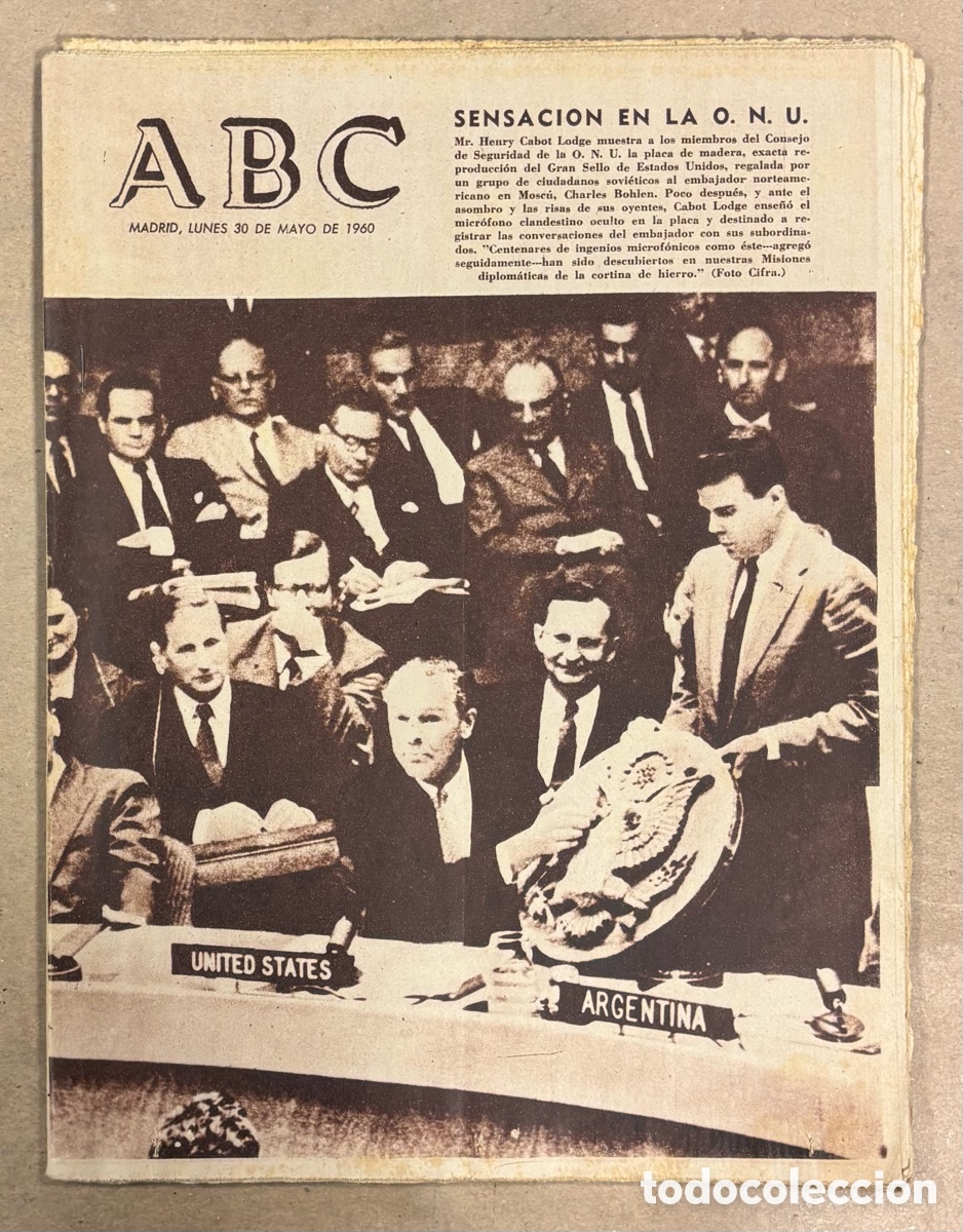Coleccionismo de revistas y peri&oacute;dicos: ABC (30 MAYO 1960) JUEGOS OL&Iacute;MPICOS ROMA, FINAL IMPERIOS COLONIALES, TERREMOTOS CHILE,&hellip;