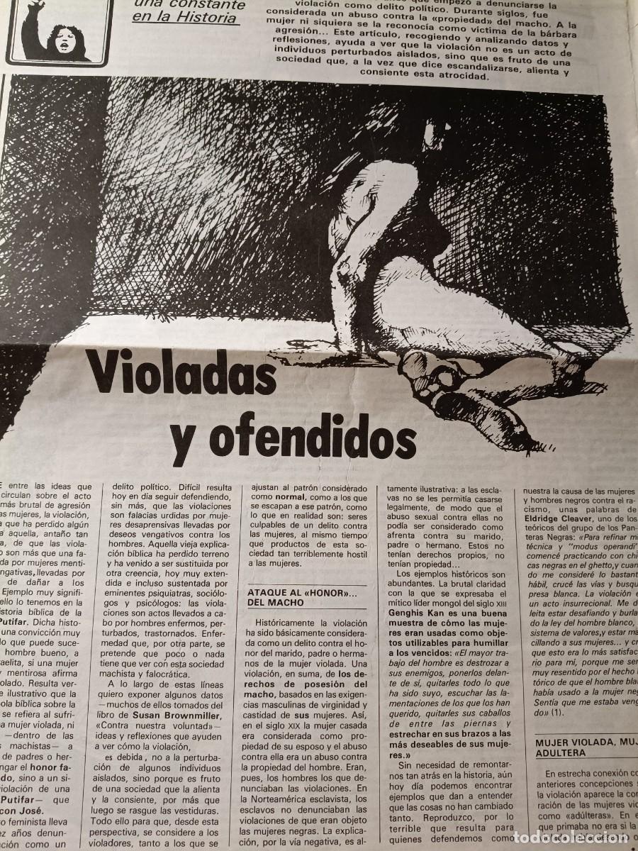 Coleccionismo de revistas y peri&oacute;dicos: FEMINISMO. LA VIOLACI&Oacute;N, UNA CONSTANTE EN LA HISTORIA. ZER EGIN? (EMK MOVIMIENTO COMUNIST) MAYO 1982
