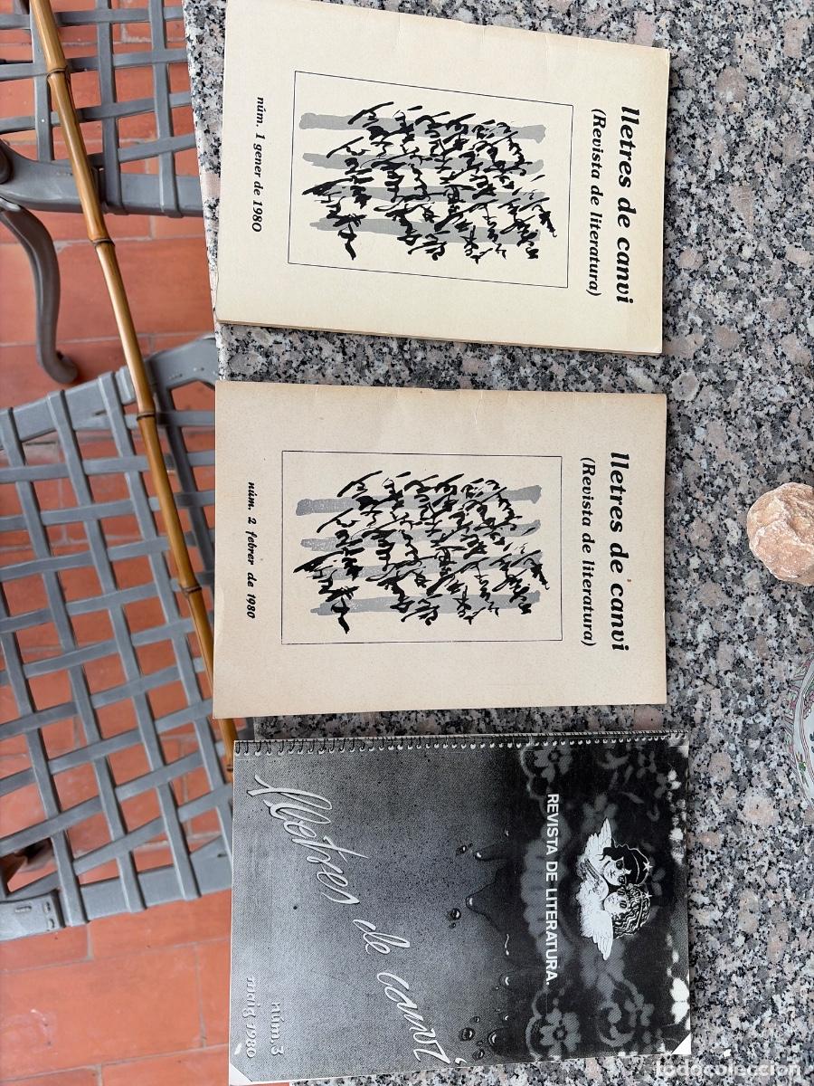 Coleccionismo de revistas y peri&oacute;dicos: Lote 3 primeras revistas Lletres de Canvi (N&ordm; 1, 2 y 3) - Val&egrave;ncia 1980