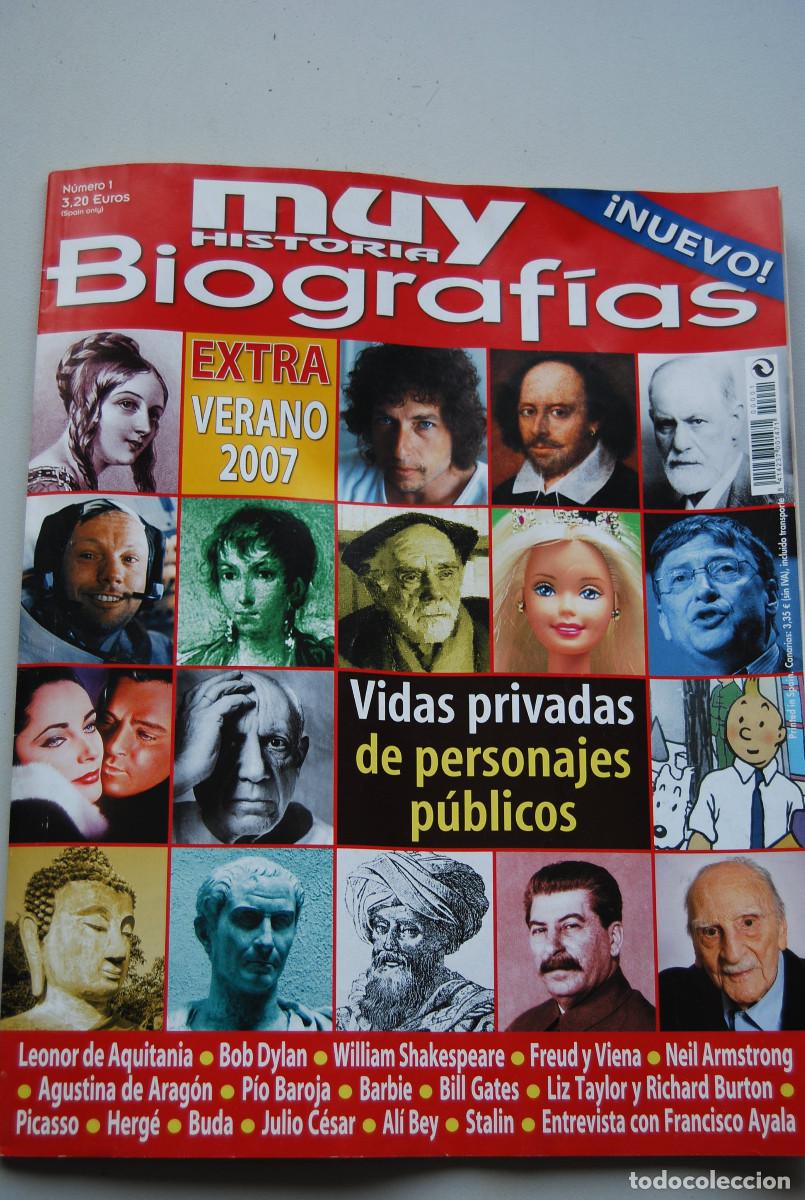 Coleccionismo de revistas y peri&oacute;dicos: MUY HISTORIA-BIOGRAFIAS-1-: VIDAS PRIVADAS DE PERSONAJES P&Uacute;BLICOS