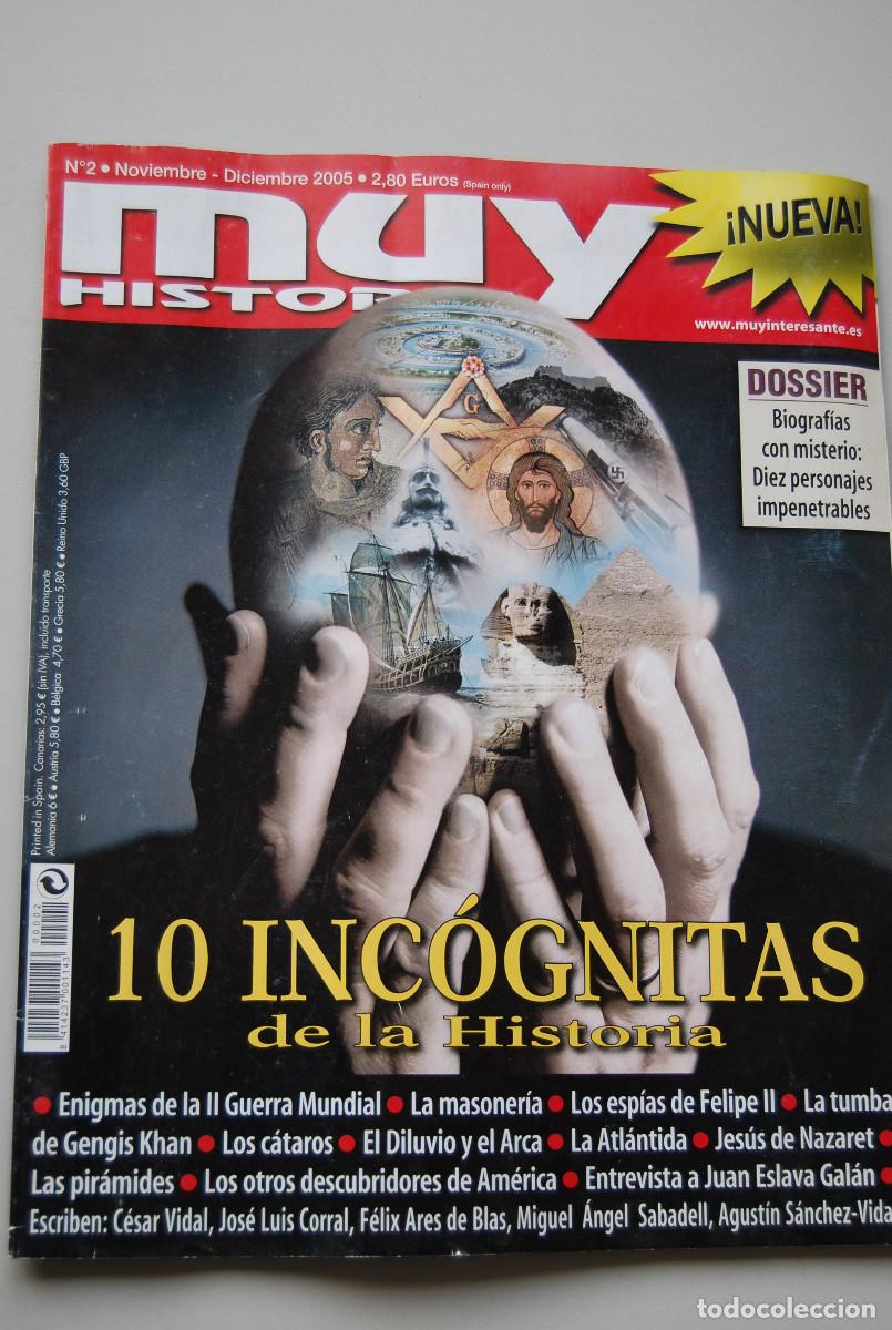 Coleccionismo de revistas y peri&oacute;dicos: MUY HISTORIA-NUMERO 1-2005: DIEZ INCOGNITAS DE LA HISTORIA-BIOGRAFIAS CON MISTERIO