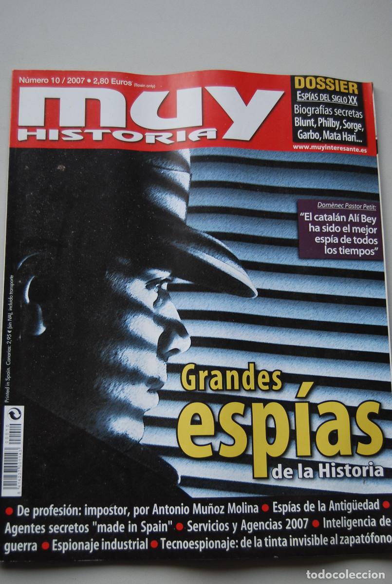 Coleccionismo de revistas y peri&oacute;dicos: MUY HISTORIA-NUMERO-10-2007: GRANDES ESPIAS DE LA HISTORIA-ESPIAS DEL SIHLO XX