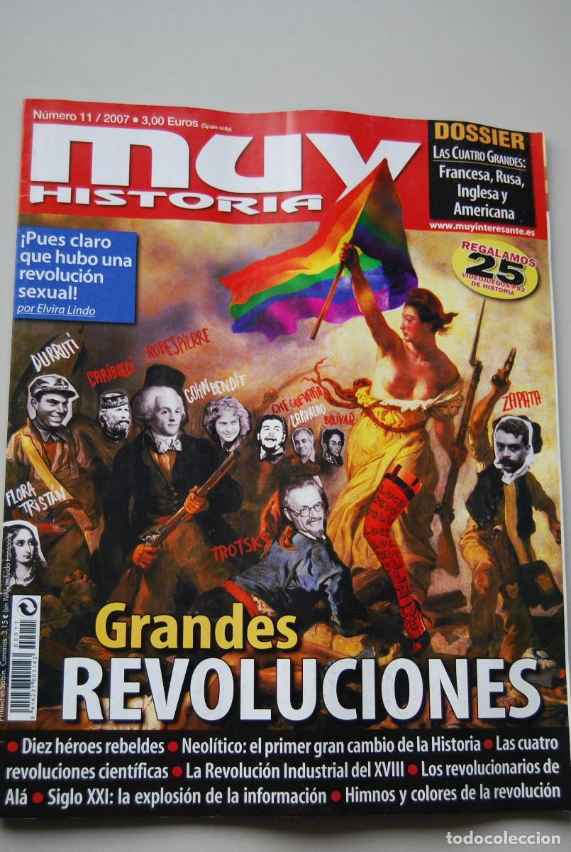 Coleccionismo de revistas y peri&oacute;dicos: MUY HISTORIA-NUMERO-11-2007: GRANDES REVOLUCIONES-FRANCESA, RUSA, INGLESA Y AMERICANA