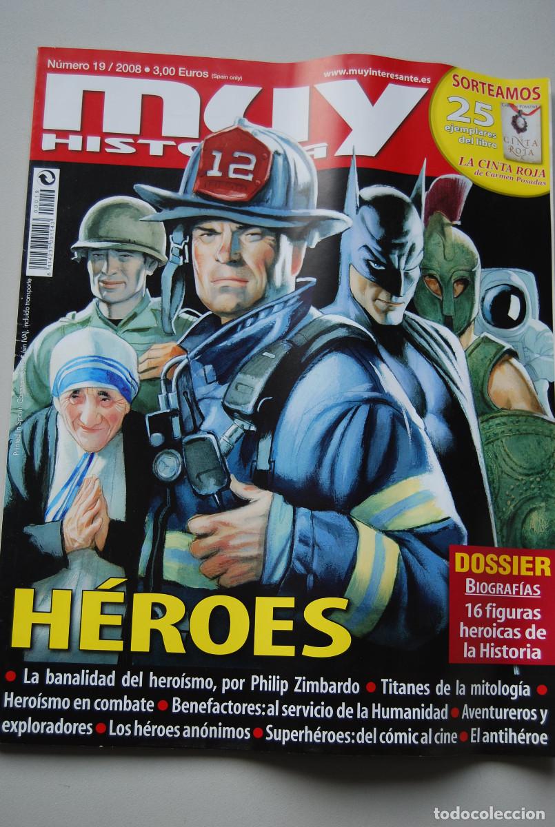 Coleccionismo de revistas y peri&oacute;dicos: MUY HISTORIA-NUMERO-19-2008: H&Eacute;ROES-DIECISEIS FIGURAS HEROICAS DE LA HISTORIA