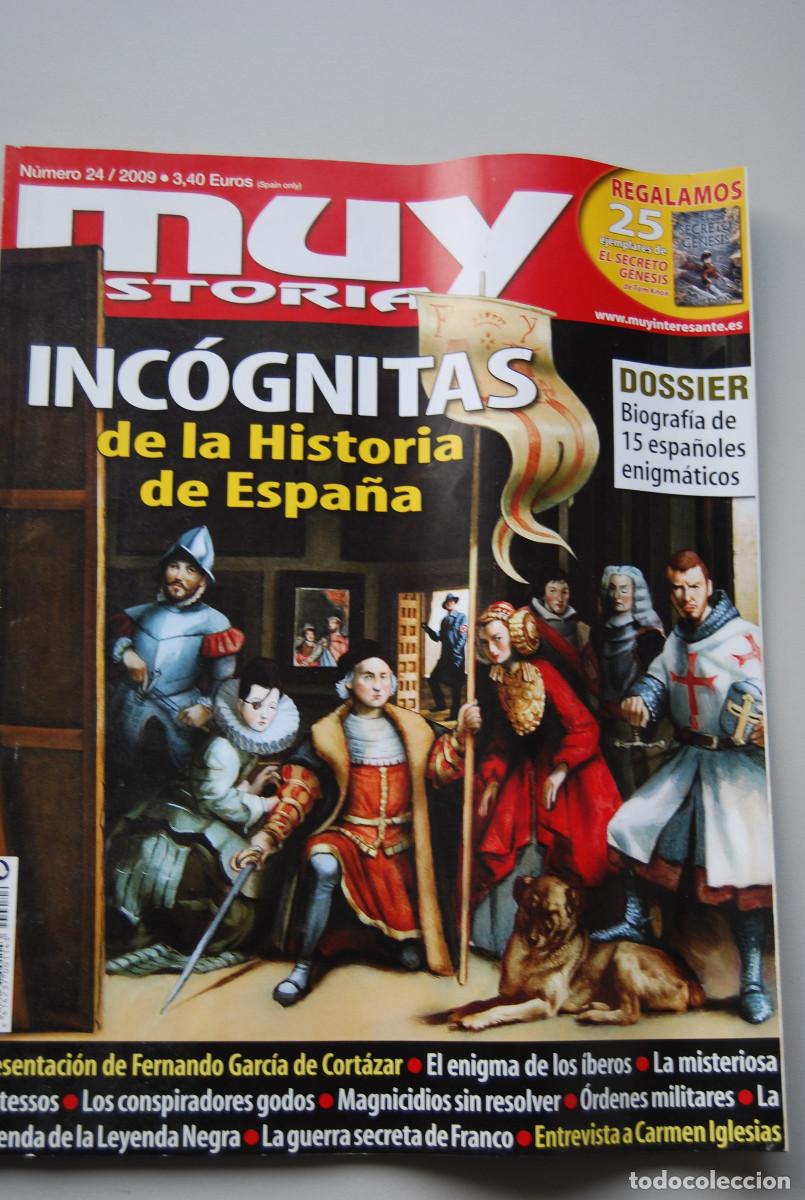 Coleccionismo de revistas y peri&oacute;dicos: MUY HISTORIA-NUMERO-24-2009 : INC&Oacute;GNITAS DE LA HISTORIA DE ESPA&Ntilde;A-15 ESPA&Ntilde;OLES ENIGM&Aacute;TICOS