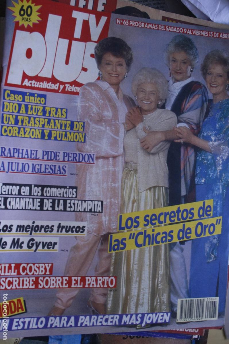 Coleccionismo de revistas y peri&oacute;dicos: LASA CHICAS DE ORO PRINCESA DIANA TV PLUS N&ordm; 65 1986